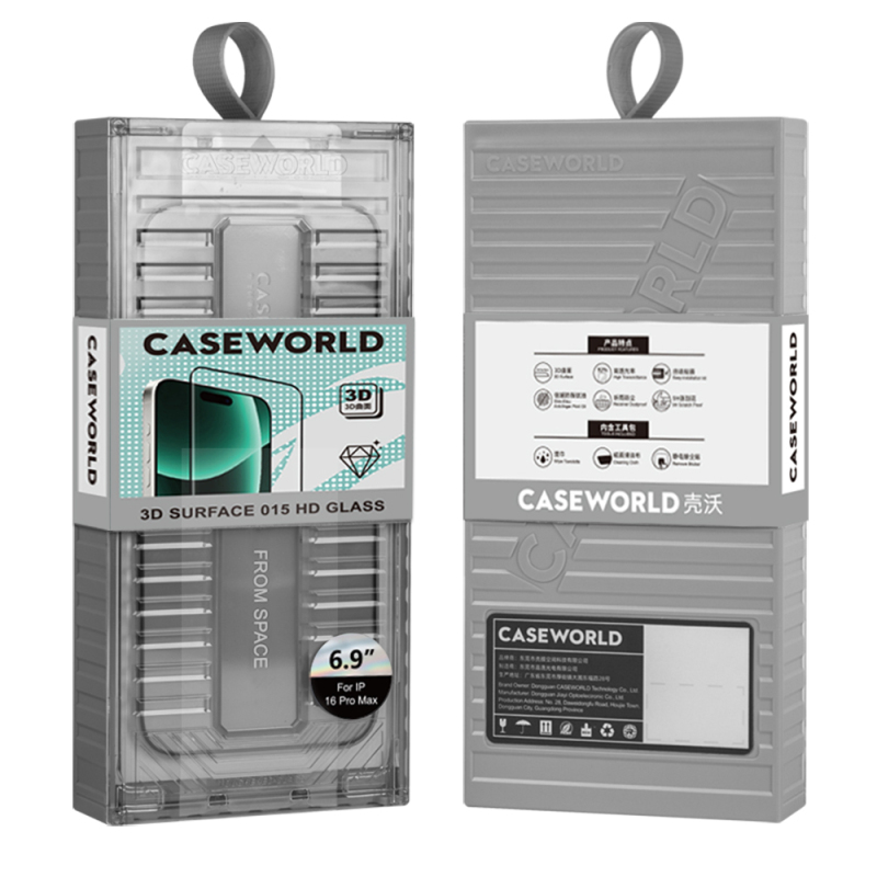 Apple iPhone 16 Pro CaseWorld Ultra-Thin Serisi TMQ 0.15mm HD 3D Cam Ekran Koruyucu + Uygulama Aparatlı - 7