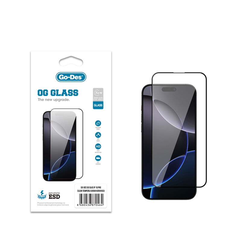 Apple iPhone 16 Pro Go Des OG Glass Antistatic Tempered Glass Screen Protector - 2