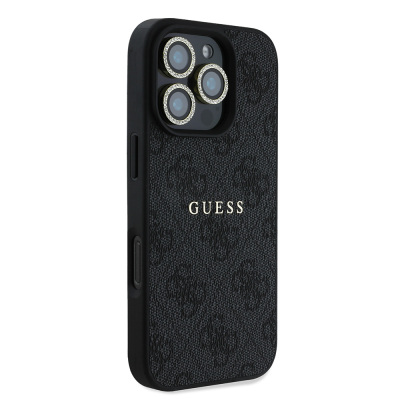 Apple iPhone 16 Pro Guess Orjinal Lisanslı Kılıf + Ekran Koruyucu + Lens Koruyucu 3in1 Aksesuar Seti - 8