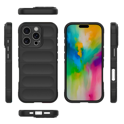 Apple iPhone 16 Pro Kılıf Esnek TPU Oyuklu Arka Yüzey Tasarımlı Zore Etnik Silikon Kapak - 7
