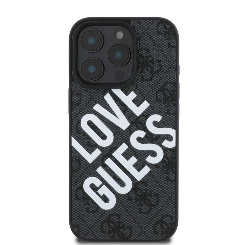 Apple iPhone 16 Pro Kılıf Guess Orjinal Lisanslı Big Love Guess Kapak - 3