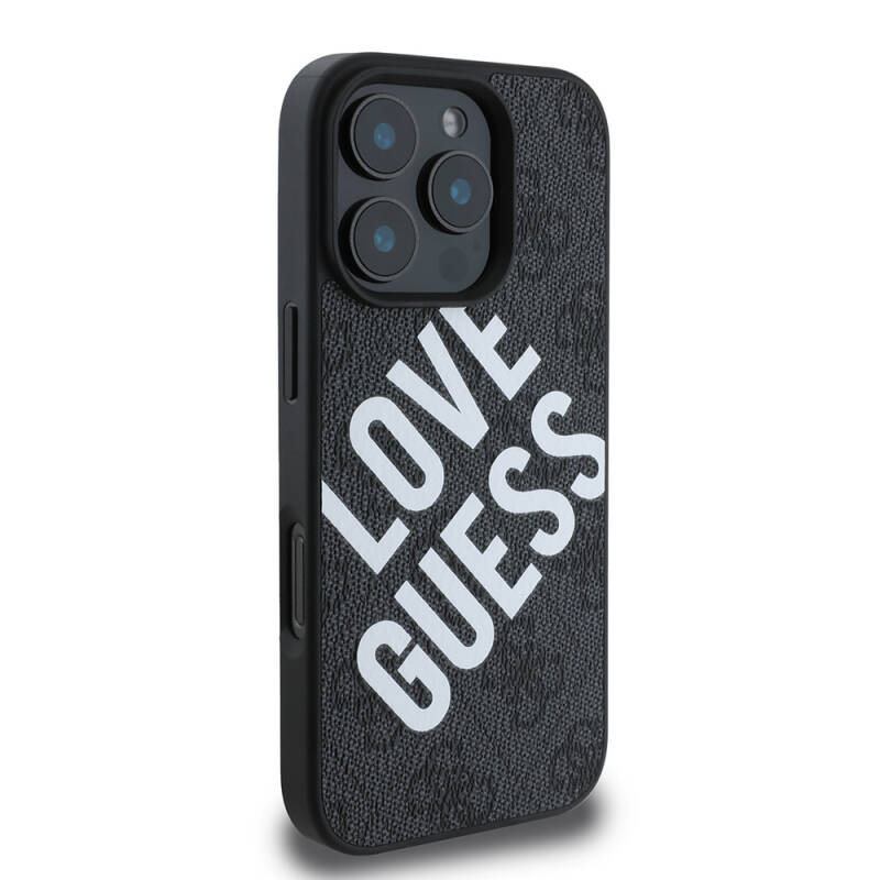 Apple iPhone 16 Pro Kılıf Guess Orjinal Lisanslı Big Love Guess Kapak - 4