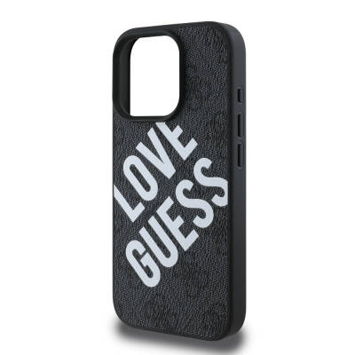 Apple iPhone 16 Pro Kılıf Guess Orjinal Lisanslı Big Love Guess Kapak - 6