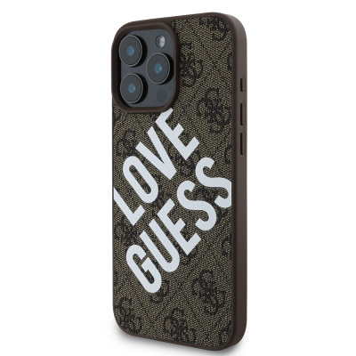 Apple iPhone 16 Pro Kılıf Guess Orjinal Lisanslı Big Love Guess Kapak - 11