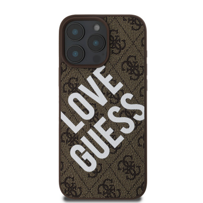 Apple iPhone 16 Pro Kılıf Guess Orjinal Lisanslı Big Love Guess Kapak - 12