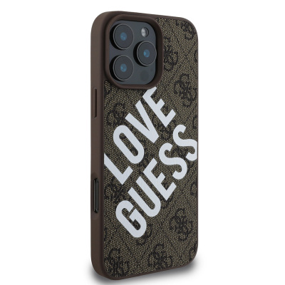 Apple iPhone 16 Pro Kılıf Guess Orjinal Lisanslı Big Love Guess Kapak - 13