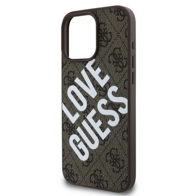 Apple iPhone 16 Pro Kılıf Guess Orjinal Lisanslı Big Love Guess Kapak - 15