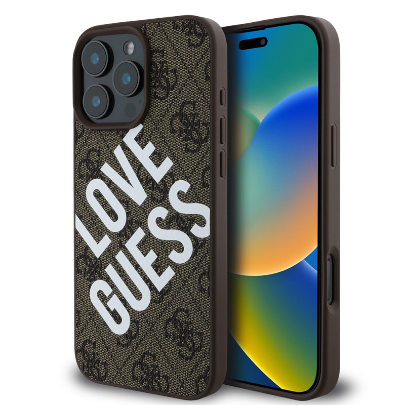 Apple iPhone 16 Pro Kılıf Guess Orjinal Lisanslı Big Love Guess Kapak - 3