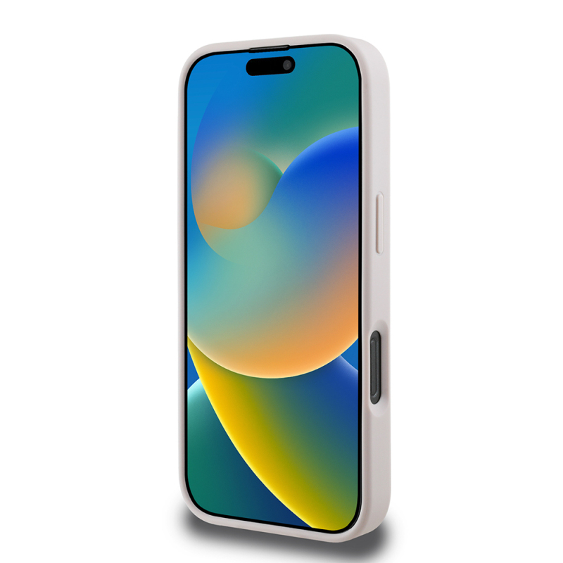 Apple iPhone 16 Pro Kılıf Guess Orjinal Lisanslı PU Deri Şerit Logo Dizaynlı Kapak - 8
