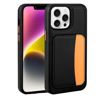 Apple iPhone 16 Pro Kılıf Kartlıklı Zore X-Kart Silikon Kapak - 6