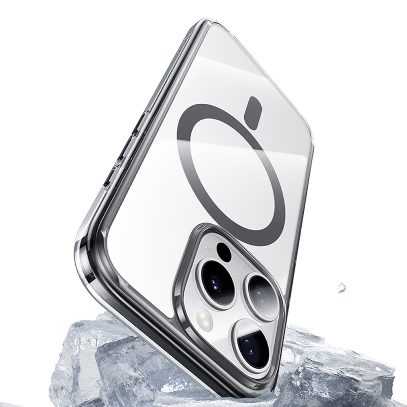 Apple iPhone 16 Pro Kılıf M-safe Şarj Özellikli Airbagli Şeffaf Benks LucentPro Serisi Kapak - 2