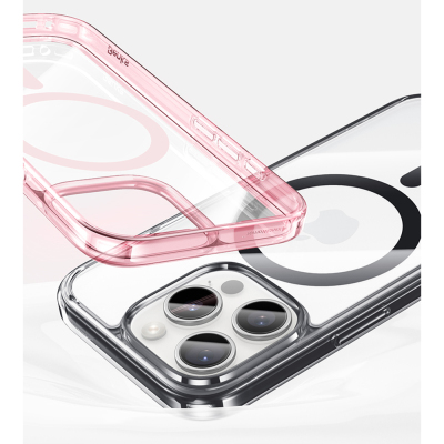 Apple iPhone 16 Pro Kılıf M-safe Şarj Özellikli Airbagli Şeffaf Benks LucentPro Serisi Kapak - 5