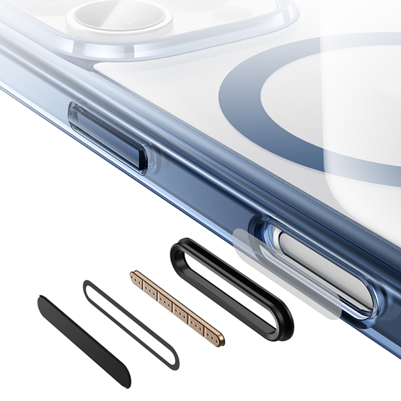 Apple iPhone 16 Pro Kılıf M-safe Şarj Özellikli Airbagli Şeffaf Benks LucentPro Serisi Kapak - 6