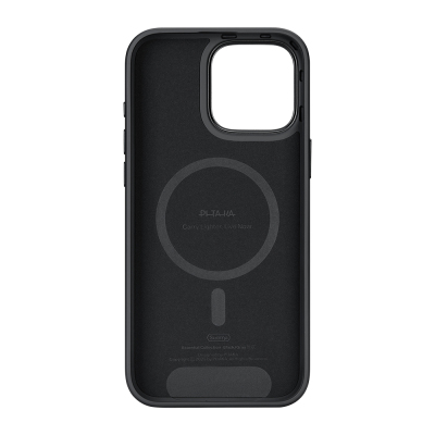 Apple iPhone 16 Pro Kılıf M-safe Şarj Özellikli Aramid Fiber Pitaka Military-Grade Classic Serisi New Logo Black-Grey Twill Kapak - 3