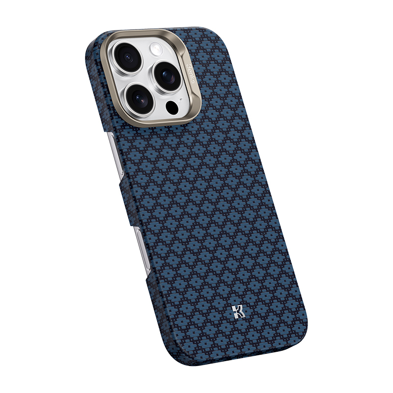 Apple iPhone 16 Pro Kılıf M-Safe Şarj Özellikli Benks ArmorAir ArmorGrid Serisi Kevlar Kapak - 5