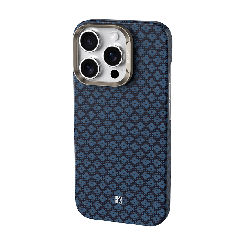 Apple iPhone 16 Pro Kılıf M-Safe Şarj Özellikli Benks ArmorAir ArmorGrid Serisi Kevlar Kapak - 6