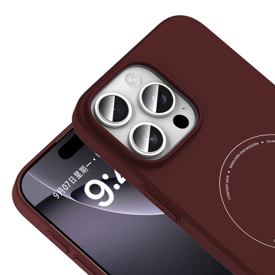 Apple iPhone 16 Pro Kılıf M-Safe Şarj Özellikli Kamera Korumalı Zore Elio Sert PC Kapak - 17