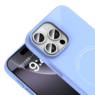 Apple iPhone 16 Pro Kılıf M-Safe Şarj Özellikli Kamera Korumalı Zore Elio Sert PC Kapak - 19