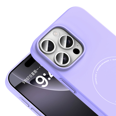 Apple iPhone 16 Pro Kılıf M-Safe Şarj Özellikli Kamera Korumalı Zore Elio Sert PC Kapak - 24