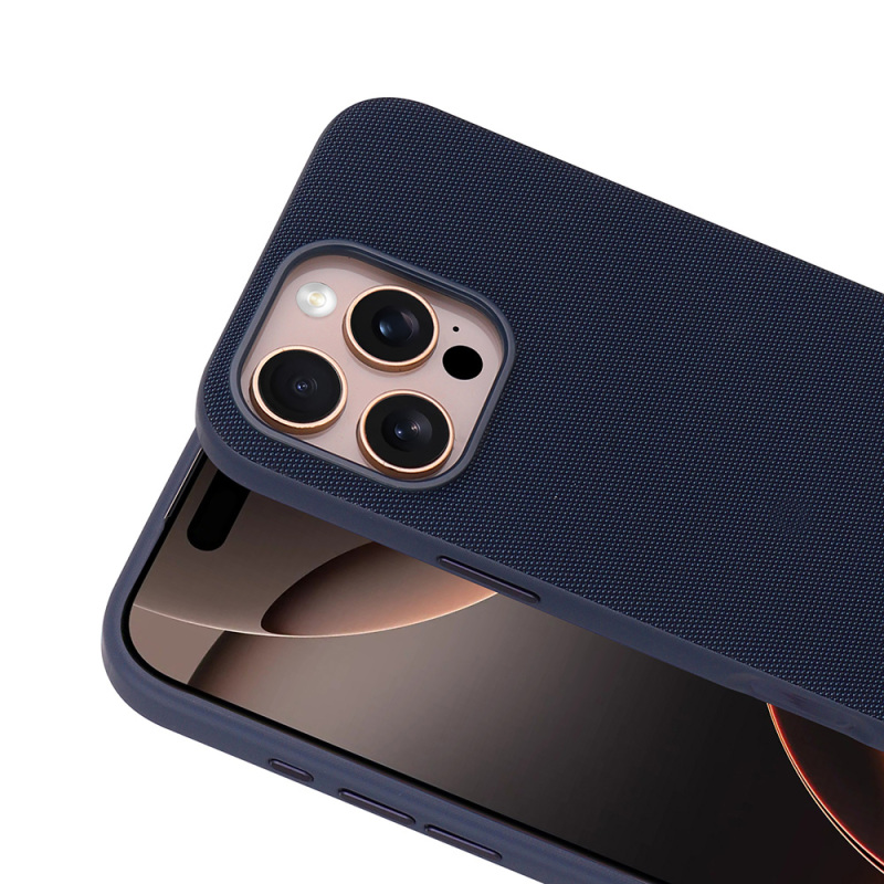 Apple iPhone 16 Pro Kılıf M-Safe Şarj Özellikli Kumaş Tasarımlı Zore Miami Sert PC Kapak - 16