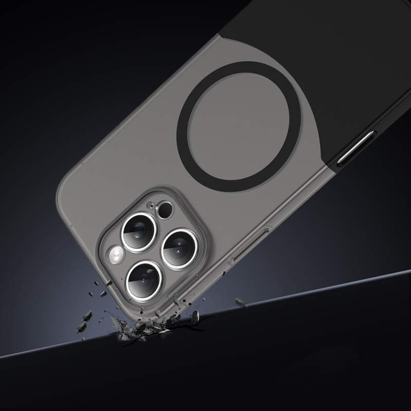 Apple iPhone 16 Pro Kılıf M-Safe Şarj Özellikli Mıknatıslı Zore Duble Kapak - 5