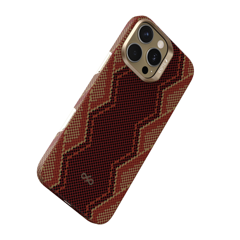 Apple iPhone 16 Pro Kılıf M-safe Şarj Özellikli Raptic Aramid Skin Bionic Serisi Kapak - 7