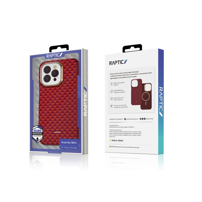 Apple iPhone 16 Pro Kılıf M-safe Şarj Özellikli Raptic Aramid Skin Origin Serisi Kapak - 29