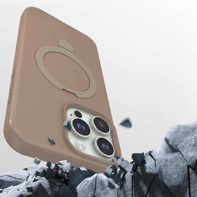 Apple iPhone 16 Pro Kılıf M-safe Şarj Özellikli Standlı Zore Samara Kapak - 8