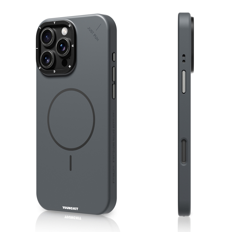 Apple iPhone 16 Pro Kılıf M-safe Şarj Özellikli Youngkit Dynamag Serisi Kapak - 5