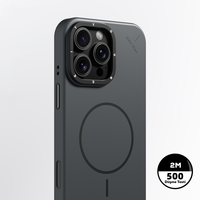 Apple iPhone 16 Pro Kılıf M-safe Şarj Özellikli Youngkit Dynamag Serisi Kapak - 6