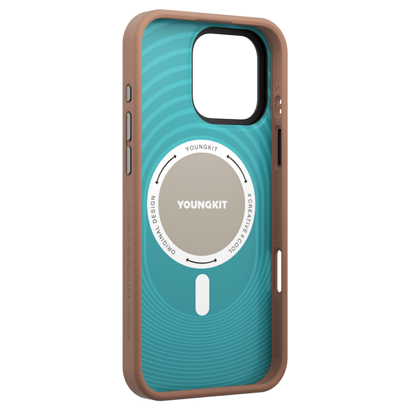 Apple iPhone 16 Pro Kılıf M-safe Şarj Özellikli Youngkit Dynamag Serisi Kapak - 10