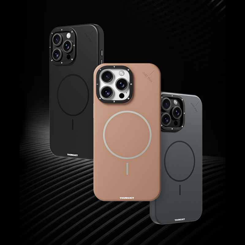 Apple iPhone 16 Pro Kılıf M-safe Şarj Özellikli Youngkit Dynamag Serisi Kapak - 13