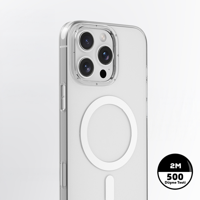 Apple iPhone 16 Pro Kılıf M-safe Şarj Özellikli Youngkit Ice Serisi Kapak - 6