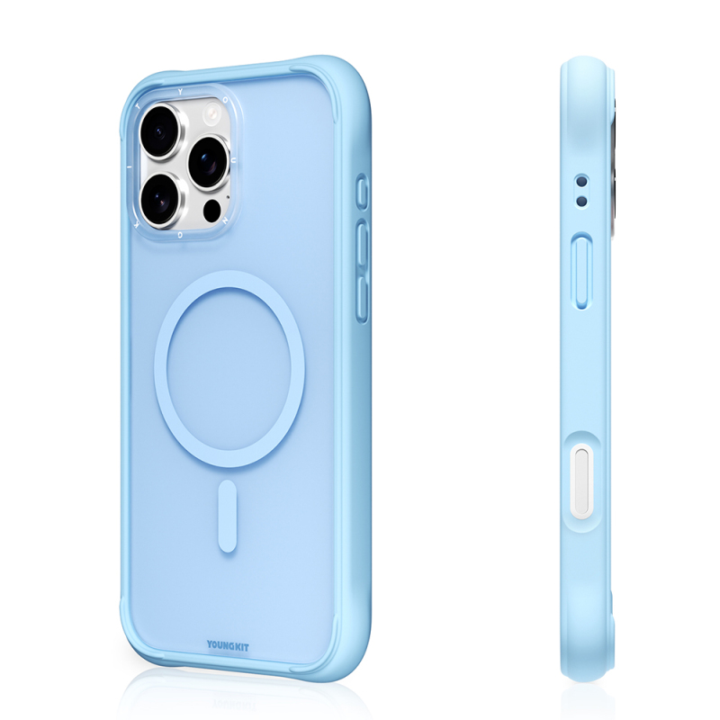 Apple iPhone 16 Pro Kılıf M-safe Şarj Özellikli Youngkit Macaroon Serisi Kapak - 10