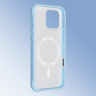 Apple iPhone 16 Pro Kılıf M-safe Şarj Özellikli Youngkit Macaroon Serisi Kapak - 23