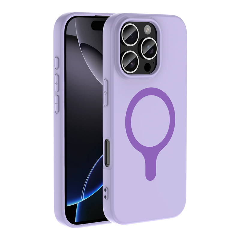 Apple iPhone 16 Pro Kılıf M-Safe Şarj Özellikli Zore Aris Silikon Kapak - 16