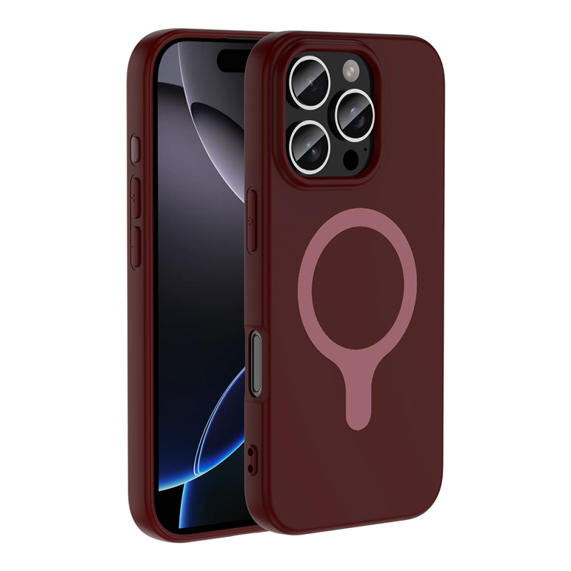 Apple iPhone 16 Pro Kılıf M-Safe Şarj Özellikli Zore Aris Silikon Kapak - 19