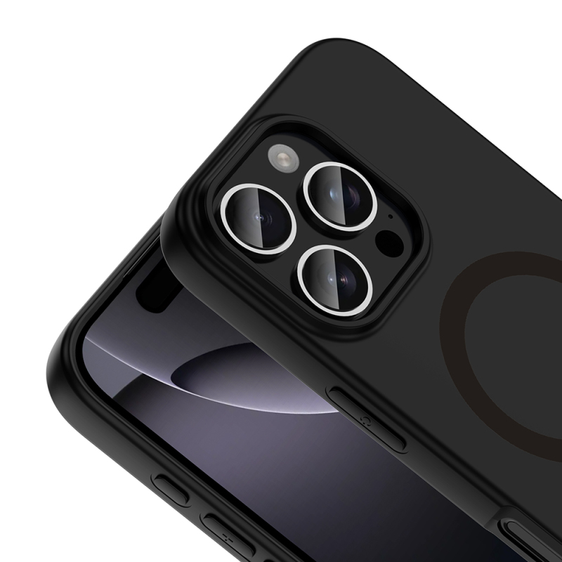 Apple iPhone 16 Pro Kılıf M-Safe Şarj Özellikli Zore Aris Silikon Kapak - 29