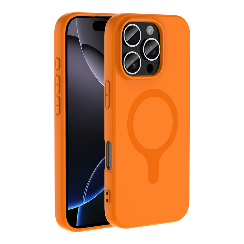 Apple iPhone 16 Pro Kılıf M-Safe Şarj Özellikli Zore Aris Silikon Kapak - 31