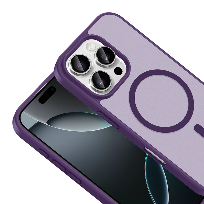 Apple iPhone 16 Pro Kılıf M-safe Şarj Özellikli Zore Babet Kapak - 9