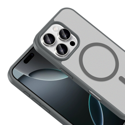 Apple iPhone 16 Pro Kılıf M-safe Şarj Özellikli Zore Babet Kapak - 13