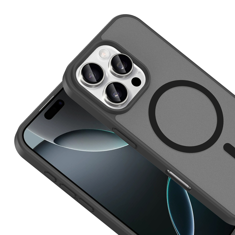 Apple iPhone 16 Pro Kılıf M-safe Şarj Özellikli Zore Babet Kapak - 17