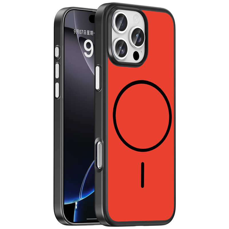 Apple iPhone 16 Pro Kılıf M-Safe Şarj Özellikli Zore Lora PC Kapak - 1