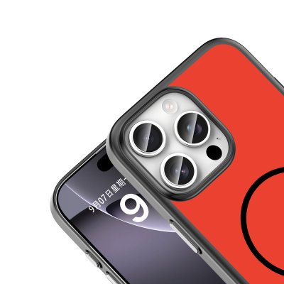 Apple iPhone 16 Pro Kılıf M-Safe Şarj Özellikli Zore Lora PC Kapak - 11