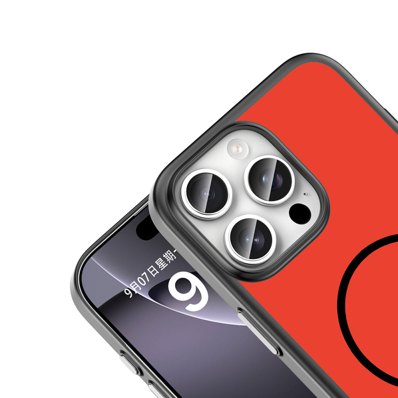 Apple iPhone 16 Pro Kılıf M-Safe Şarj Özellikli Zore Lora PC Kapak - 11