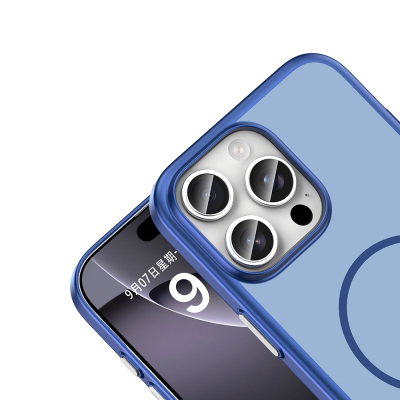 Apple iPhone 16 Pro Kılıf M-Safe Şarj Özellikli Zore Lora PC Kapak - 12