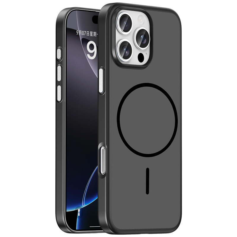 Apple iPhone 16 Pro Kılıf M-Safe Şarj Özellikli Zore Lora PC Kapak - 3