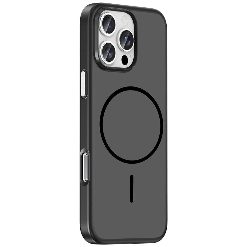 Apple iPhone 16 Pro Kılıf M-Safe Şarj Özellikli Zore Lora PC Kapak - 10