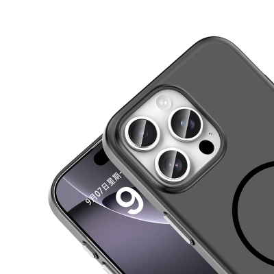 Apple iPhone 16 Pro Kılıf M-Safe Şarj Özellikli Zore Lora PC Kapak - 13