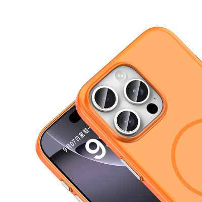 Apple iPhone 16 Pro Kılıf M-Safe Şarj Özellikli Zore Lora PC Kapak - 14